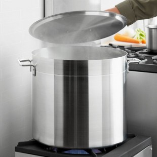 Choice 80 Qt. Standard Weight Aluminum Stock Pot with Cover Choice 80 Qt. Standard Weight Aluminum Stock Pot with Cover
