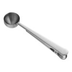 Fox Run 16 mL / 1 Tbsp. Stainless Steel Coffee Scoop with Bag Clip 5860
