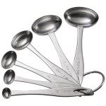 Vollrath 46588 Stainless Steel Measuring Spoon Set - 6 Piece