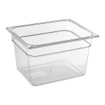 Carlisle 10223B07 StorPlus 1/2 Size Clear Polycarbonate Food Pan - 8 Carlisle 10223B07 StorPlus 1/2 Size Clear Polycarbonate Food Pan - 8