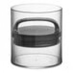 Prepara Evak Fresh Saver 1.8 Qt. Clear SAN Plastic Round Airtight Food Storage Container with Push Down Lid 3043-B