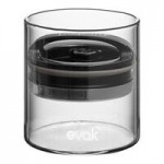 Prepara Evak Fresh Saver 1.8 Qt. Clear SAN Plastic Round Airtight Food Storage Container with Push Down Lid 3043-B