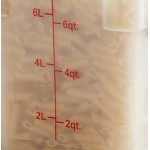 Choice 8 Qt. Translucent Square Polypropylene Food Storage Container
