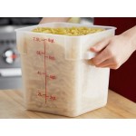 Choice 8 Qt. Translucent Square Polypropylene Food Storage Container