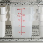 Choice 8 Qt. Translucent Square Polypropylene Food Storage Container