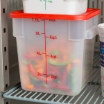Choice 8 Qt. Translucent Square Polypropylene Food Storage Container