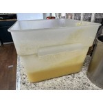 Choice 8 Qt. Translucent Square Polypropylene Food Storage Container
