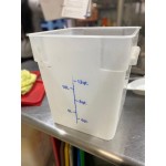 Choice 8 Qt. Translucent Square Polypropylene Food Storage Container