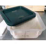 Choice 8 Qt. Translucent Square Polypropylene Food Storage Container