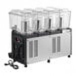 Carnival King RBD3G4 Quadruple 3 Gallon Bowl Refrigerated Beverage Dispenser - 120V
