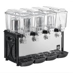 Carnival King RBD3G4 Quadruple 3 Gallon Bowl Refrigerated Beverage Dispenser - 120V
