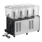 Carnival King RBD3G4 Quadruple 3 Gallon Bowl Refrigerated Beverage Dispenser - 120V
