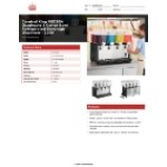 Carnival King RBD3G4 Quadruple 3 Gallon Bowl Refrigerated Beverage Dispenser - 120V