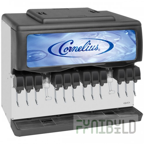 Cornelius 02813 Enduro 300 Countertop Ice / Beverage Dispenser with 12 UFB-1 Push Button Valves