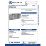 Beverage-Air BB72HC-1-G-S-ALT 72