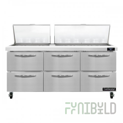 Continental Refrigerator SW72-N-30M-D 72