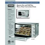Waring WCO500X Half Size Countertop Convection Oven - 120V, 1700W