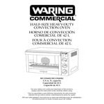 Waring WCO500X Half Size Countertop Convection Oven - 120V, 1700W