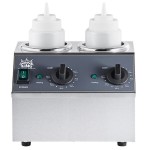 Carnival King Double 32 oz. Sauce / Topping Bottle Warmer with 6 Squeeze Bottles - 400W, 120V