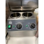 Carnival King Double 32 oz. Sauce / Topping Bottle Warmer with 6 Squeeze Bottles - 400W, 120V