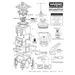 Waring MX1050XTXP Xtreme 3 1/2 hp Commercial Blender with Electronic Keypad and 48 oz. Copolyester Container - 120V