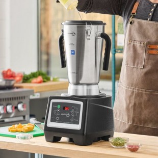 AvaMix BX1GRGT 3 3/4 hp 1 Gallon Stainless Steel Heavy Duty Commercial Food Blender with Timer - 120V