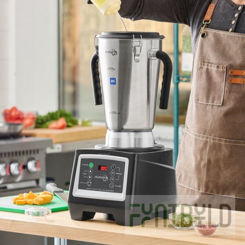 AvaMix BX1GRGT 3 3/4 hp 1 Gallon Stainless Steel Heavy Duty Commercial Food Blender with Timer - 120V