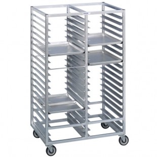 Channel 423A6 20 Pan Bottom Load Double Aluminum Bun / Sheet Pan Rack - Assembled Channel 423A6 20 Pan Bottom Load Double Aluminum Bun / Sheet Pan Rack - Assembled