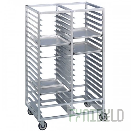 Channel 423A6 20 Pan Bottom Load Double Aluminum Bun / Sheet Pan Rack - Assembled