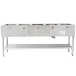 Eagle Group AWT5 Natural Gas Five Pan Water Bath Steam Table - Sealed Well