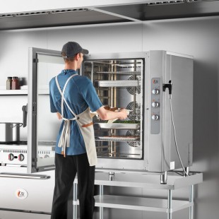 Cooking Performance Group OCB110I 10 Pan Half Size Electric Combi Oven with Manual Controls - 208/240V, 3 Phase