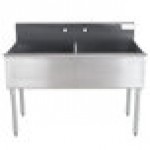 Advance Tabco 6-2-48 Two Compartment Stainless Steel Commercial Sink - 48