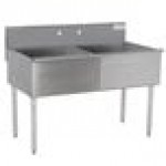 Advance Tabco 6-2-48 Two Compartment Stainless Steel Commercial Sink - 48