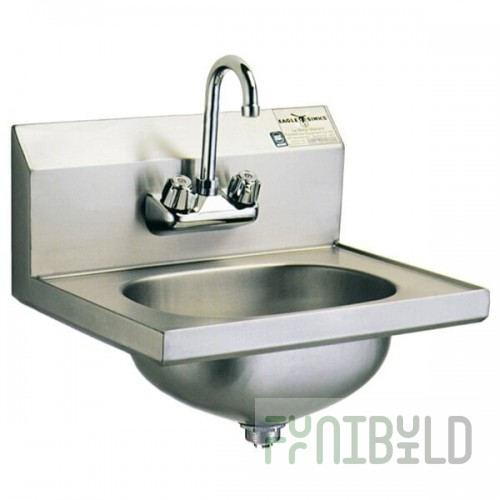 Eagle Group HSA-10-F-MG MICROGARD® Hand Sink with Gooseneck Faucet and Basket Drain