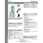 Robot Coupe BLIXER5VV Variable-Speed 6 Qt. / 5.9 Liter Stainless Steel Batch Bowl Food Processor - 120V, 2 hp Robot Coupe BLIXER5VV Variable-Speed 6 Qt. / 5.9 Liter Stainless Steel Batch Bowl Food Processor - 120V, 2 hp