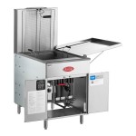 Avantco FBF1824NG Natural Gas 110-125 lb. Flat Bottom Funnel Cake / Donut Fryer - 90,000 BTU