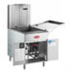 Avantco FBF1824NG Natural Gas 110-125 lb. Flat Bottom Funnel Cake / Donut Fryer - 90,000 BTU