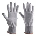 Armor Guys Kyorene Pro 00-890-L Gray 18 Gauge A9 Graphene Gloves with Black HCT Microfoam Nitrile Palm Coating and White Cuff - Large Armor Guys Kyorene Pro 00-890-L Gray 18 Gauge A9 Graphene Gloves with Black HCT Microfoam Nitrile Palm Coating and White Cuff - Large