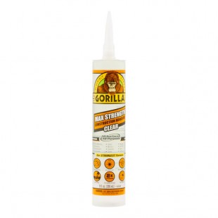 Gorilla 9 oz. Clear Max Strength Construction Adhesive Gorilla 9 oz. Clear Max Strength Construction Adhesive