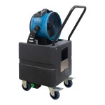 XPOWER Portable Variable-Speed Battery-Powered Indoor / Outdoor Cooling Misting Fan / Air Circulator with Water Pump and 9.2-Gallon Reservoir Tank FM-65WBK - 900 CFM