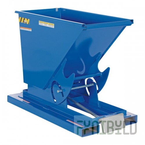 Vestil 0.33 Cubic Yard Medium-Duty Self-Dumping Steel Forklift Hopper D-33-MD - 4,000 lb. Capacity