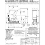 Vestil 0.33 Cubic Yard Medium-Duty Self-Dumping Steel Forklift Hopper D-33-MD - 4,000 lb. Capacity
