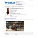 Wesco Industrial Products 2,000 lb. Power Lift Platform Stacker with 27