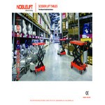 Noblelift Manual Mobile Single Stainless Steel Scissor Lift Table with 19 11/16