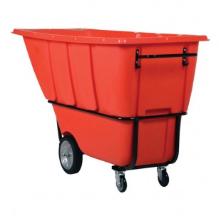 Vestil TDT-100-HD-RED 1 Cu. Yd. Red Heavy-Duty Bulk Tilt Truck - 2,100 lb. Capacity Vestil TDT-100-HD-RED 1 Cu. Yd. Red Heavy-Duty Bulk Tilt Truck - 2,100 lb. Capacity