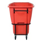 Vestil TDT-100-HD-RED 1 Cu. Yd. Red Heavy-Duty Bulk Tilt Truck - 2,100 lb. Capacity Vestil TDT-100-HD-RED 1 Cu. Yd. Red Heavy-Duty Bulk Tilt Truck - 2,100 lb. Capacity