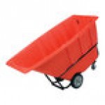 Vestil TDT-100-HD-RED 1 Cu. Yd. Red Heavy-Duty Bulk Tilt Truck - 2,100 lb. Capacity Vestil TDT-100-HD-RED 1 Cu. Yd. Red Heavy-Duty Bulk Tilt Truck - 2,100 lb. Capacity