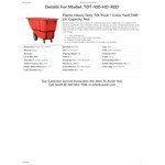 Vestil TDT-100-HD-RED 1 Cu. Yd. Red Heavy-Duty Bulk Tilt Truck - 2,100 lb. Capacity Vestil TDT-100-HD-RED 1 Cu. Yd. Red Heavy-Duty Bulk Tilt Truck - 2,100 lb. Capacity