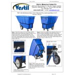 Vestil TDT-100-HD-RED 1 Cu. Yd. Red Heavy-Duty Bulk Tilt Truck - 2,100 lb. Capacity Vestil TDT-100-HD-RED 1 Cu. Yd. Red Heavy-Duty Bulk Tilt Truck - 2,100 lb. Capacity