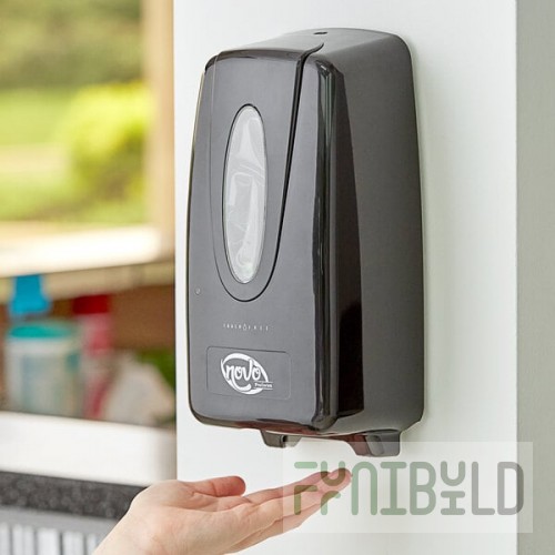 Novo Black Touch-Free Automatic Foam Hand Soap / Sanitizer Dispenser 33.8 fl. oz. (1000 mL)